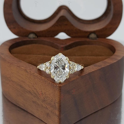 Oval Lab Diamond Engagement Ring