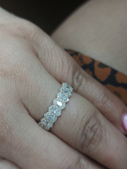 Oval Lab Diamond Full Eternity Band