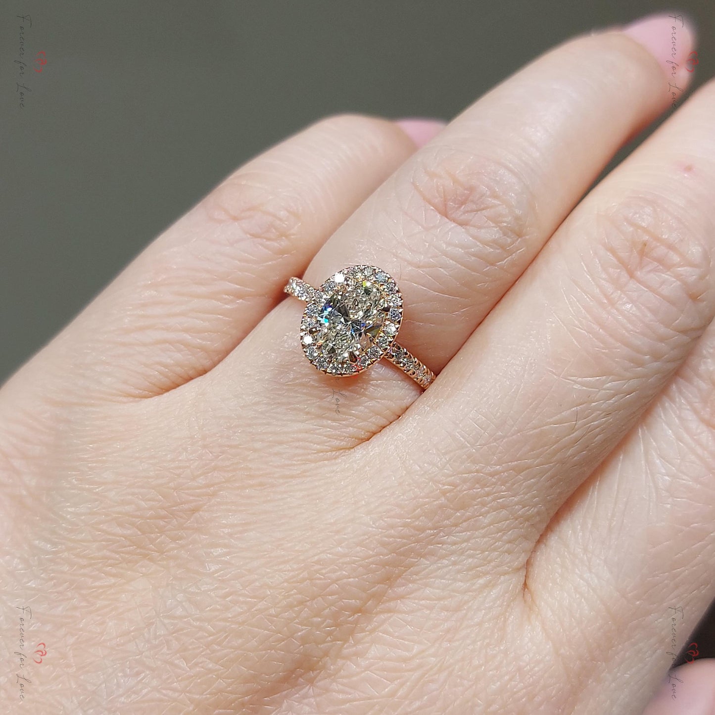 1.50 Ct IGI Certified Oval Lab Diamond Solitaire Engagement Ring Oval cut 1Ct Moissanite Brilliant Cut engagement ring in 935 Argentium Silver — custom handcrafted by Forever For Love