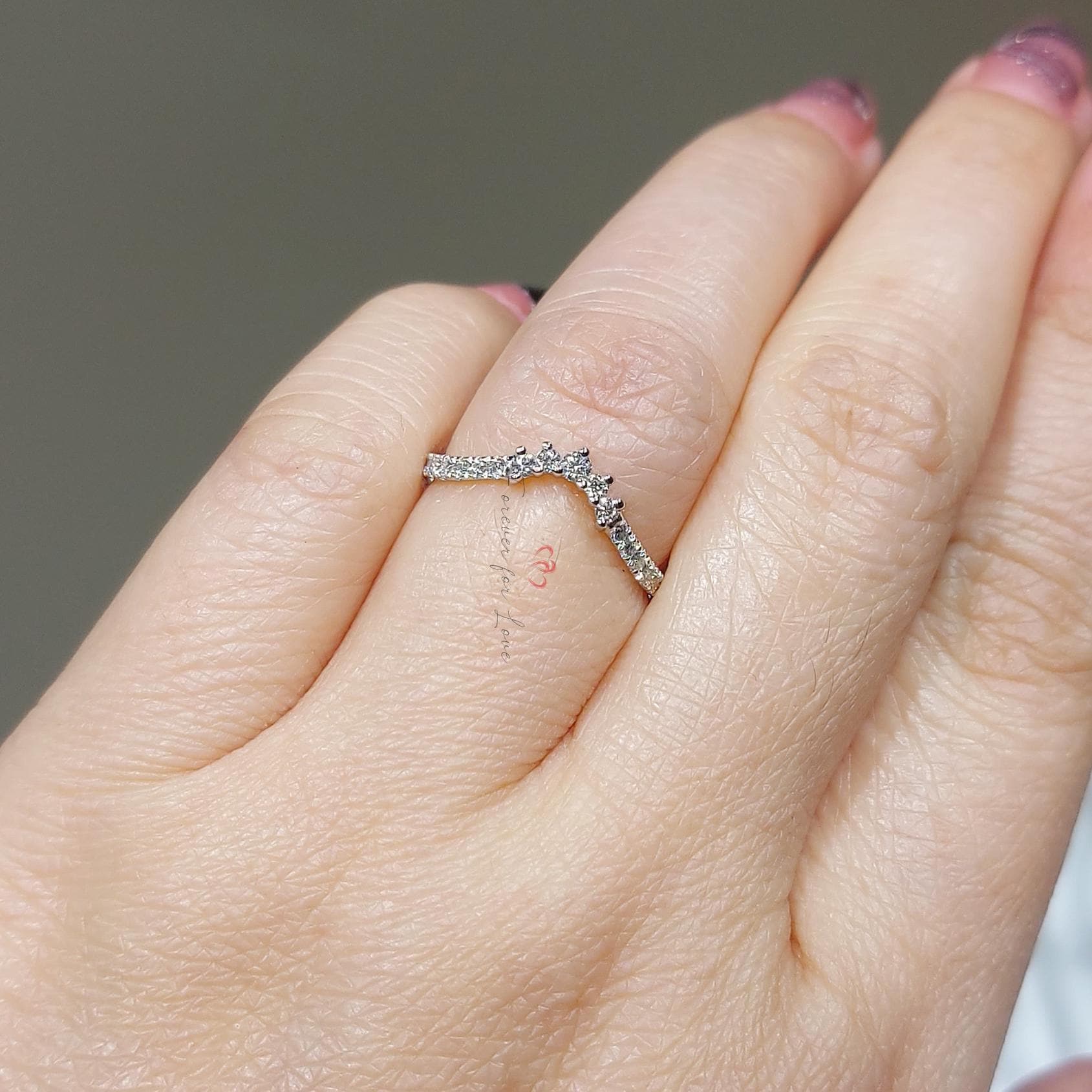 Round Lab Diamond Stacking Ring
