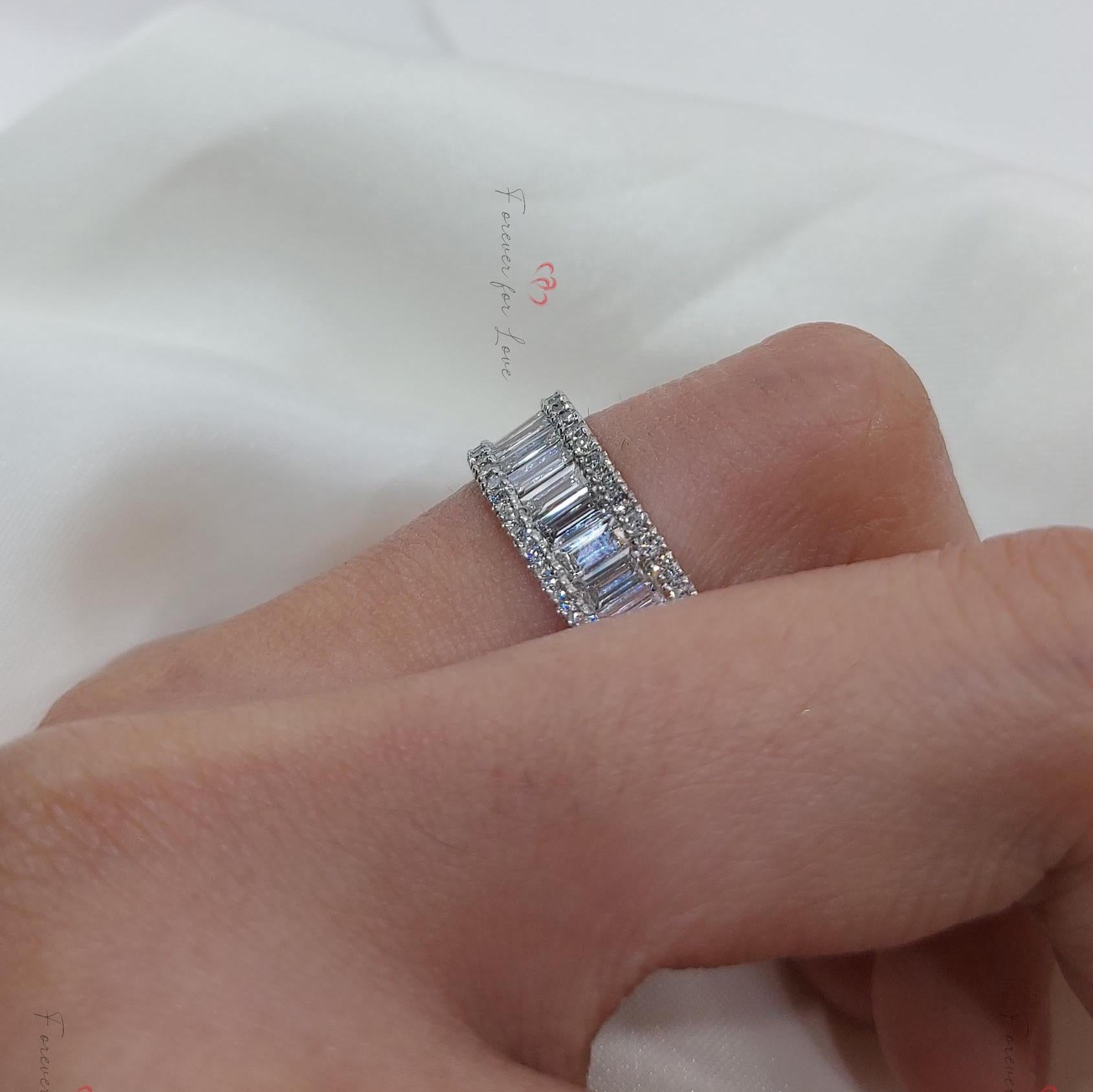 Baguette Lab Diamond Eternity Band