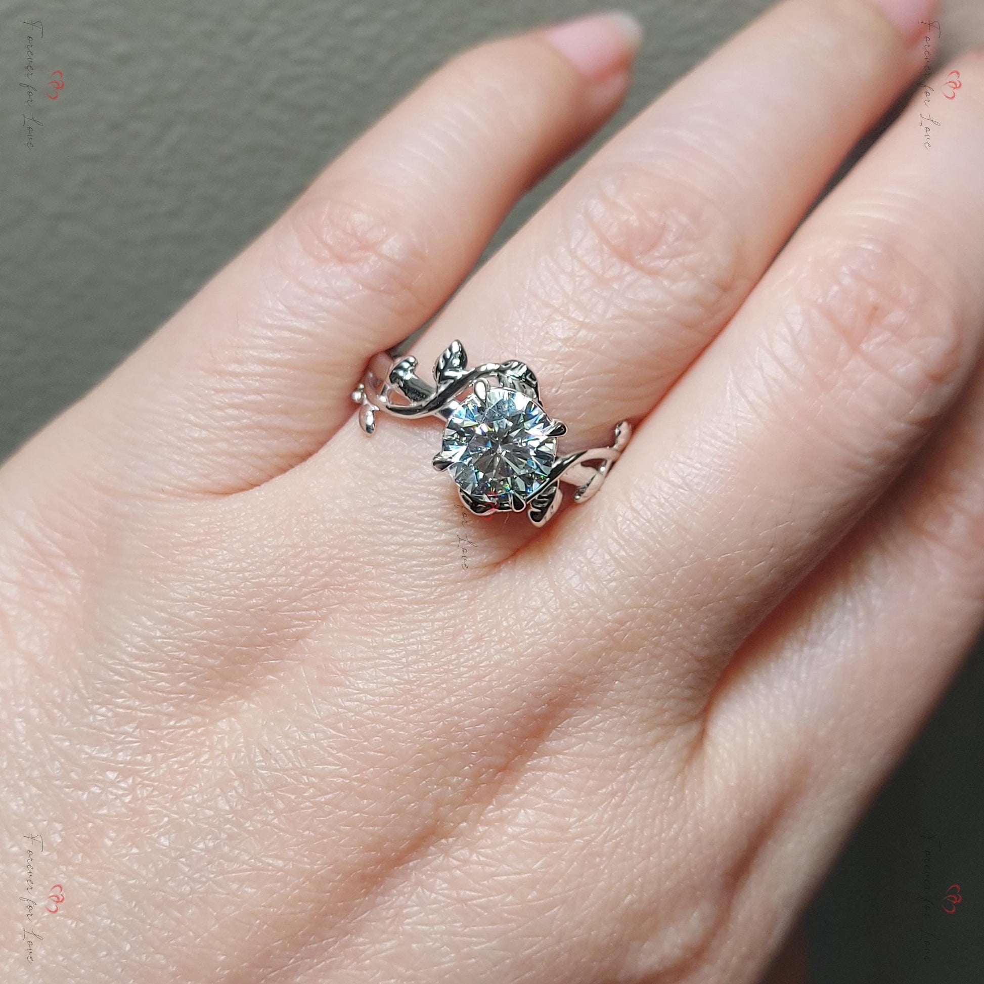 3 Ct IGI Certified Lab Diamond Engagement Ring