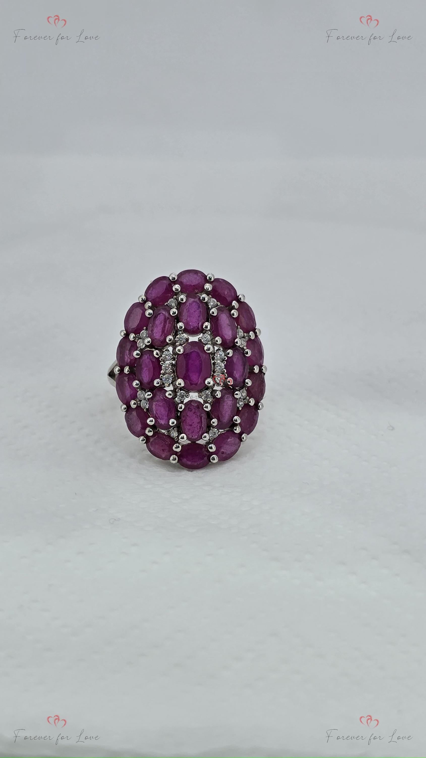 Marquise Diamond, Ruby Ring