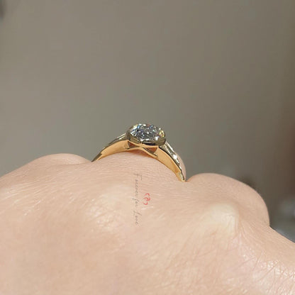 Marquise Diamond, Moissanite Engagement Ring