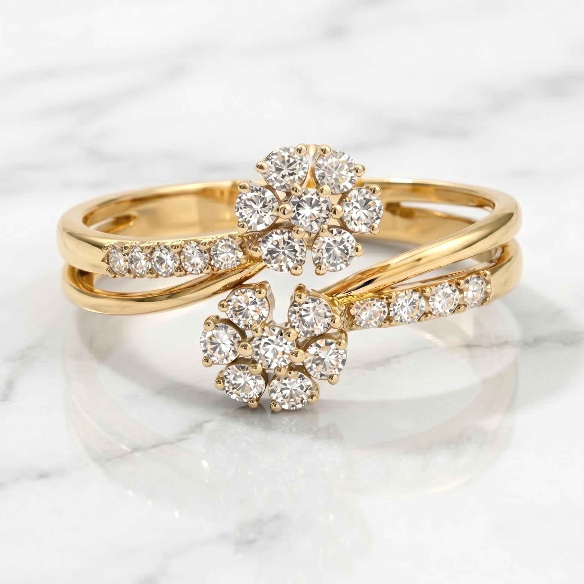 Round Lab Diamond Stacking Ring