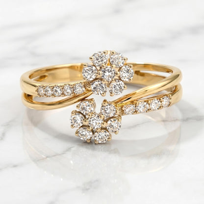 Round Lab Diamond Stacking Ring