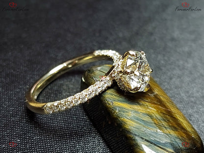 1.2 Ct IGI Certified Round Lab Diamond Solitaire Engagement Ring