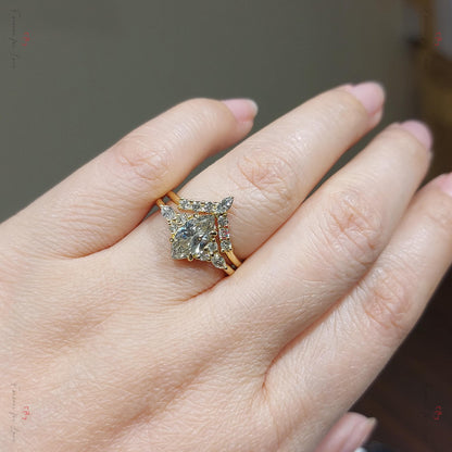 Marquise Lab Diamond Engagement Ring