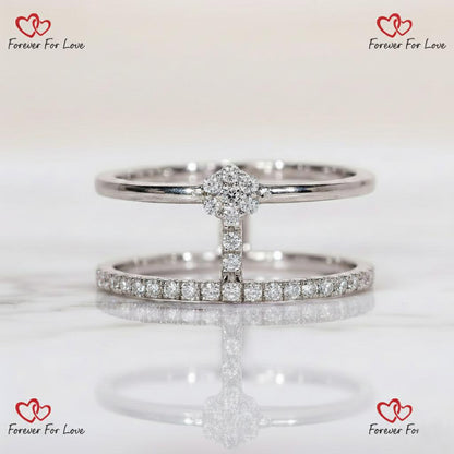 Round Lab Diamond Engagement Ring