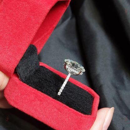 5.5 Ct Oval Lab Diamond Engagement Ring