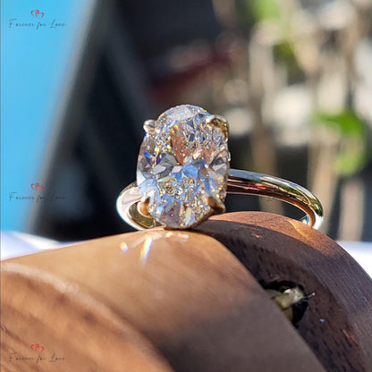 2.5 Ct Oval Diamond Solitaire Engagement Ring
