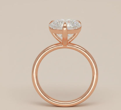 7 Ct IGI Certified Pear Lab Diamond Solitaire Engagement Ring
