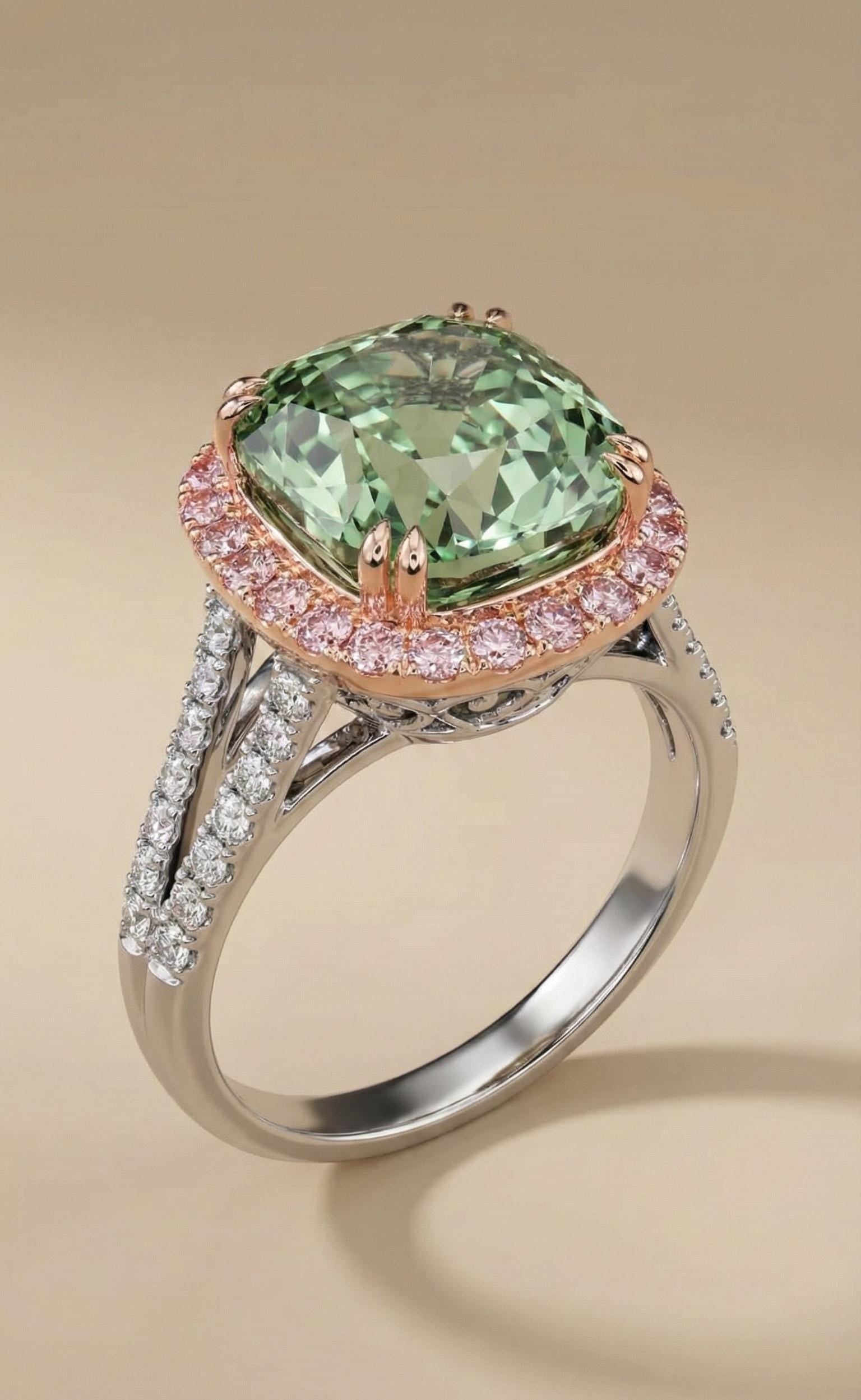 6.5 Ct IGI Certified Cushion Lab Diamond Engagement Ring