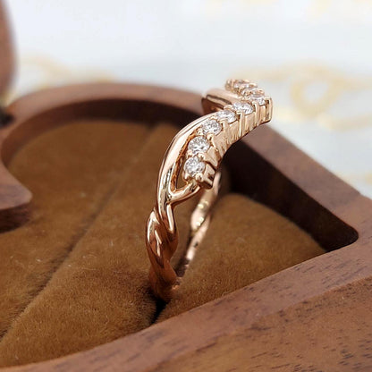 Round Lab Diamond Stacking Ring