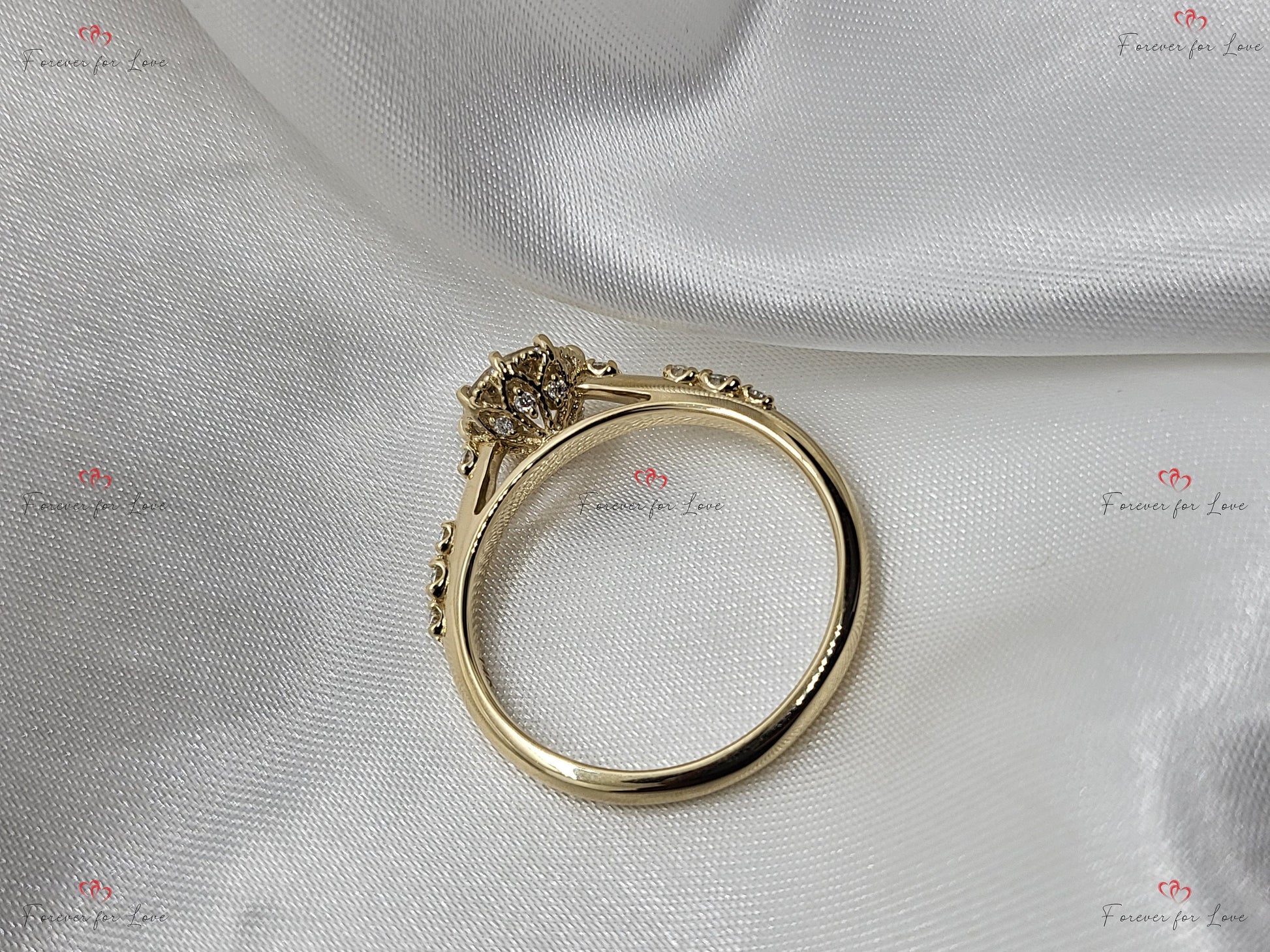 Round Lab Diamond Engagement Ring