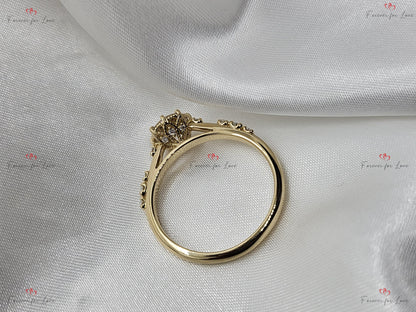 Round Lab Diamond Engagement Ring
