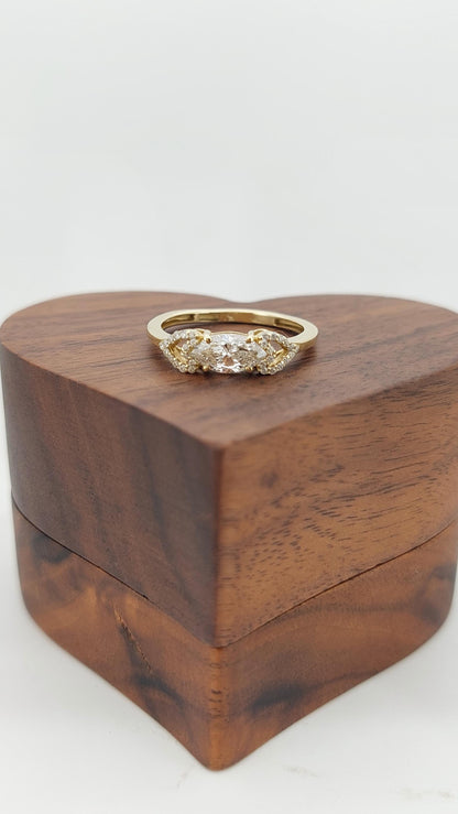 1.5 Ct Marquise Lab Diamond Engagement Ring
