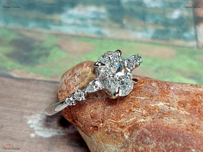 Oval Lab Diamond Engagement Ring
