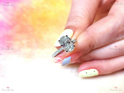 2 Ct Oval Diamond Engagement Ring