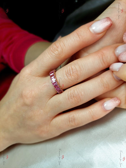Emerald Sapphire Engagement Ring