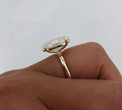 5 Ct IGI Certified Oval Lab Diamond Engagement Ring