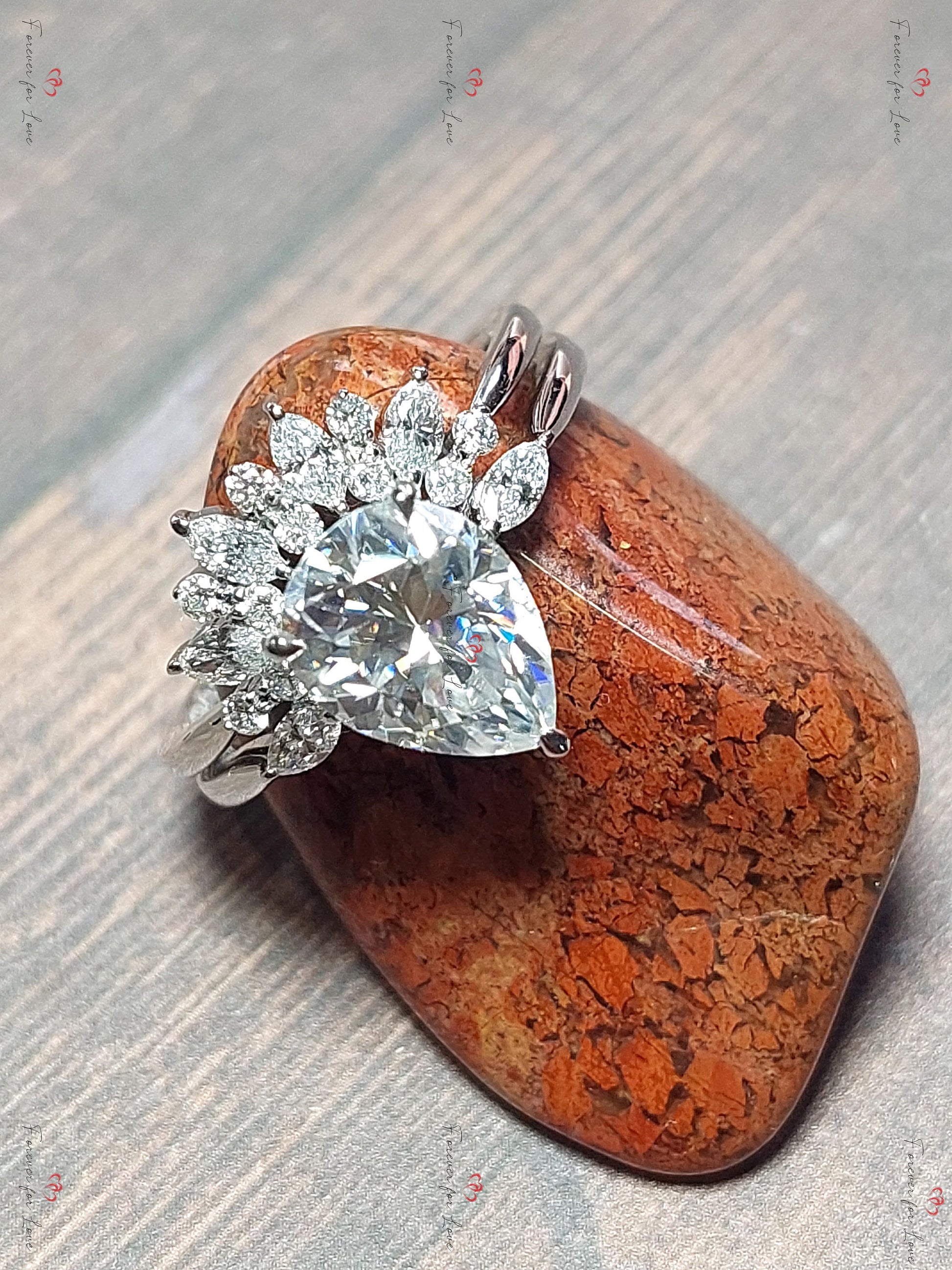 Pear Lab Diamond Engagement Ring