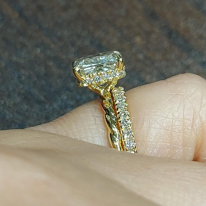 2 Ct Cushion Diamond Eternity Band