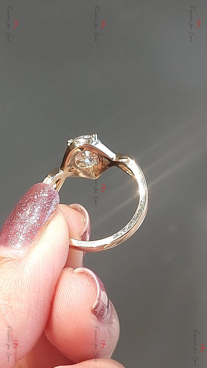 Oval Lab Diamond Engagement Ring