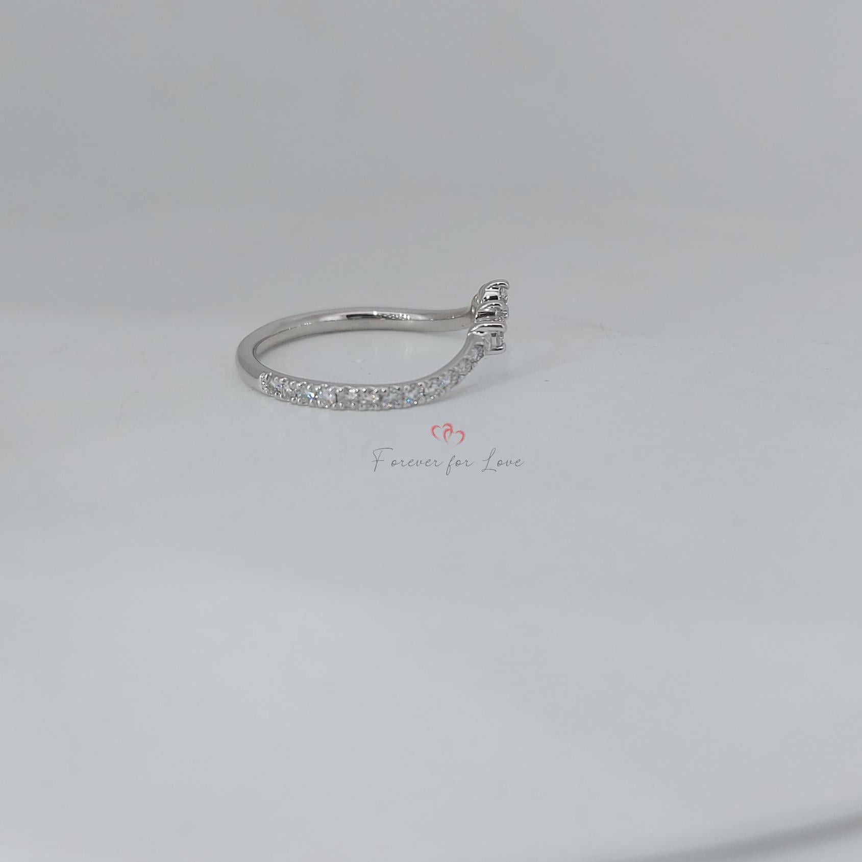 Round Lab Diamond Stacking Ring