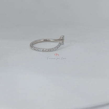 Round Lab Diamond Stacking Ring
