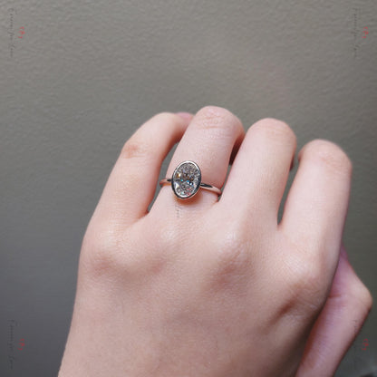 1 Ct IGI Certified Oval Lab Diamond Engagement Ring