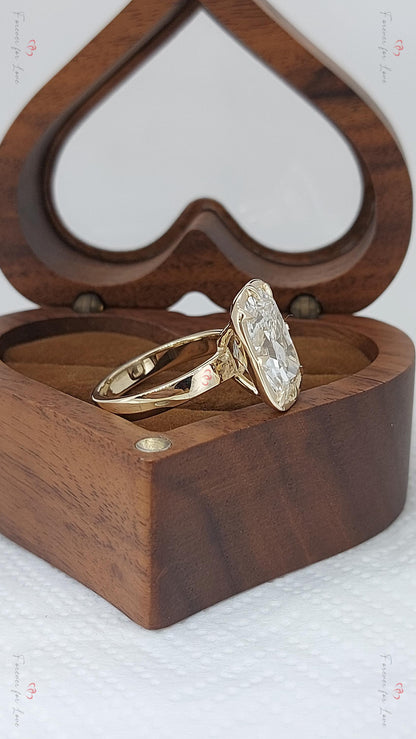 6 Ct IGI Certified Cushion Lab Diamond Engagement Ring