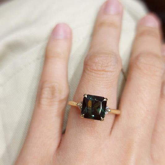 Radiant Lab Diamond Engagement Ring