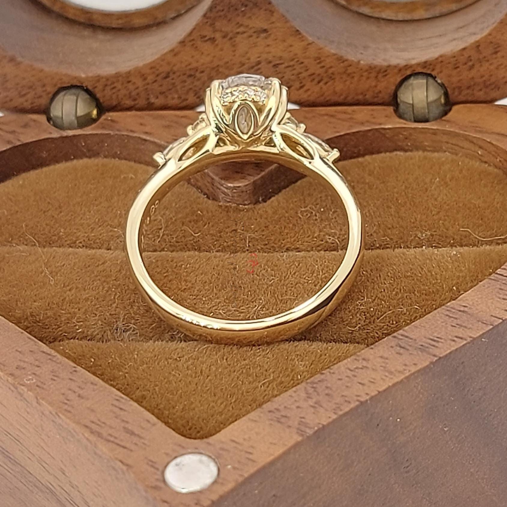 Oval Lab Diamond Engagement Ring