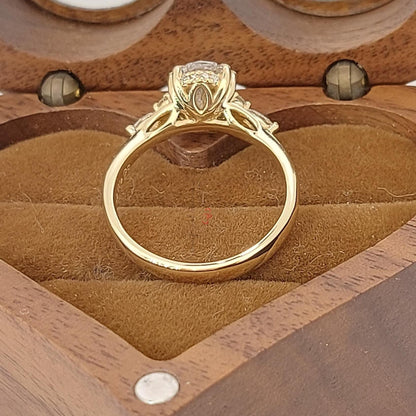 Oval Lab Diamond Engagement Ring