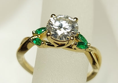 Marquise Diamond, Moissanite Engagement Ring