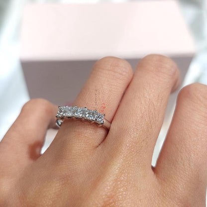 Princess Lab Diamond Half Eternity Band