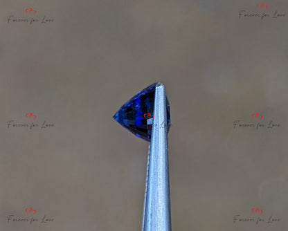 Natürlicher Royalblauer Saphir 3,15 Karat, Kissenschliff loser Edelstein, 9,5 x 6,7 x 6,1 mm, individuelles Schmuckgeschenk für sie