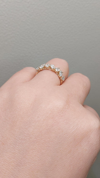 Pear Lab Diamond Half Eternity Band