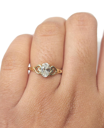 Oval Diamond Solitaire Engagement Ring
