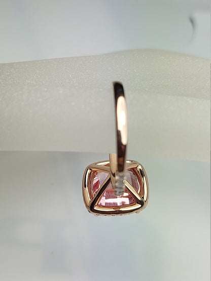 Pink Sapphire Engagement Ring