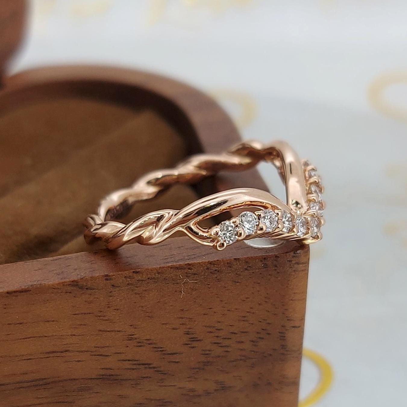 Round Lab Diamond Stacking Ring