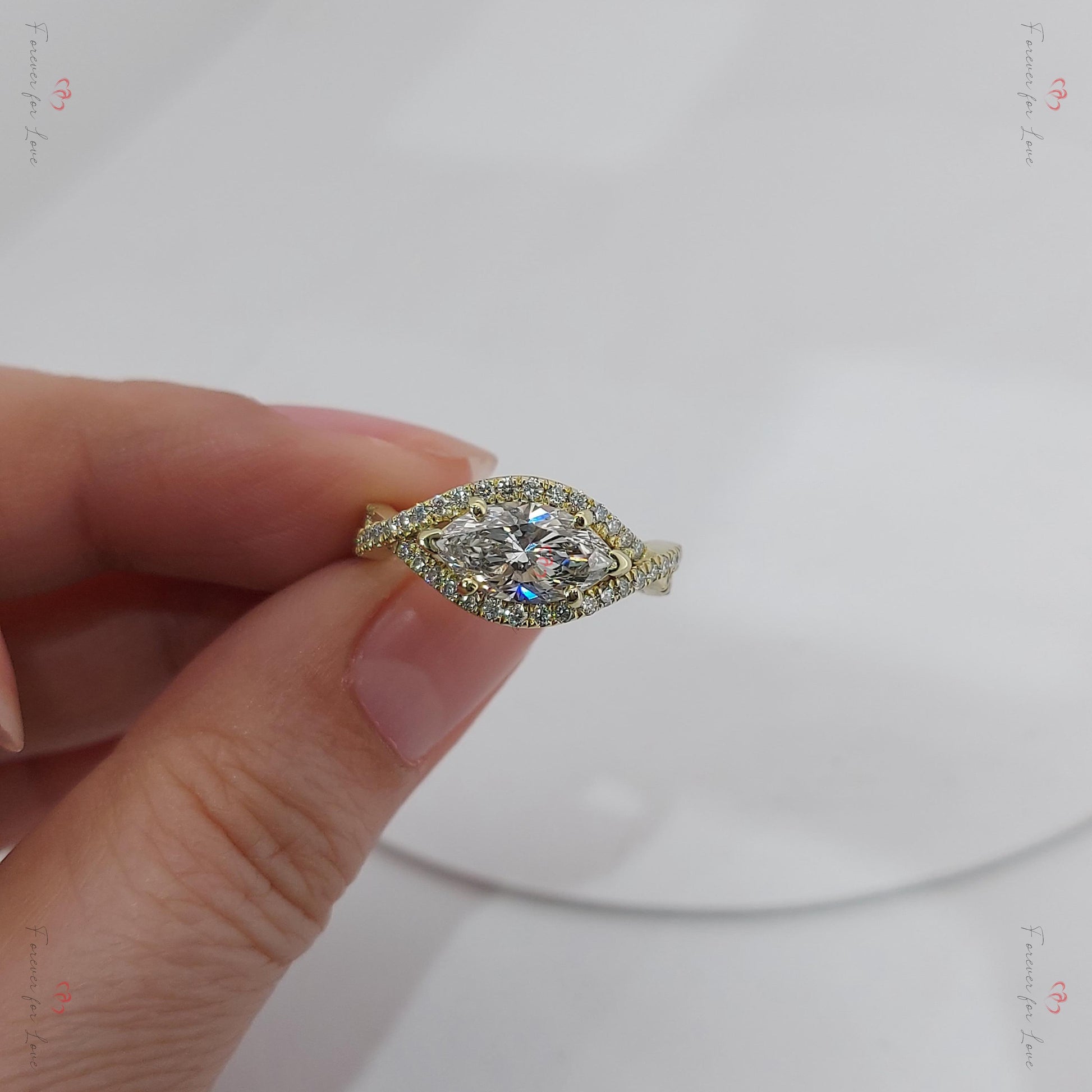 Marquise Diamond Band