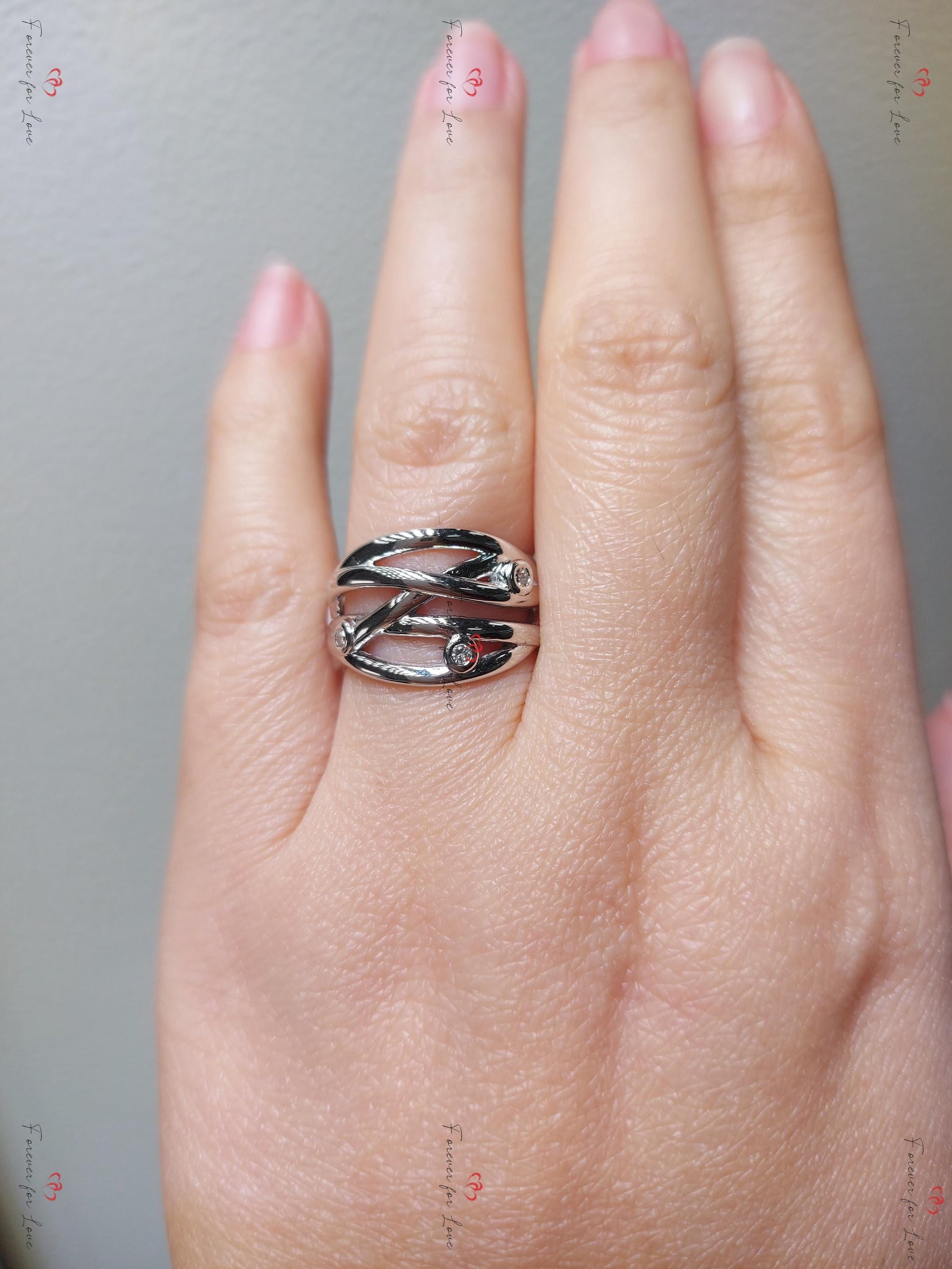 Vintage Natural Round Diamond Wedding Band in Solid Gold/ Platinum Ring, Wedding Anniversary Ring, Promise Ring, Vine leaf Ring.