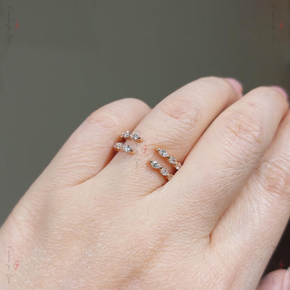 Marquise Diamond Stacking Ring