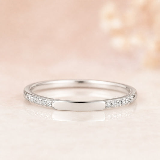 AI-generated photorealistic image of Family Name Stackable Ring