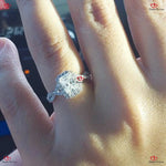 Twist Radiant Diamond Wedding Ring Forever For Love