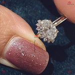 Oval Diamond Vintage Ring | Lab Grown Diamond Ring | Certified Yellow Gold Custom Made Engagement Anniversary Ring | Forever For Love Forever For Love