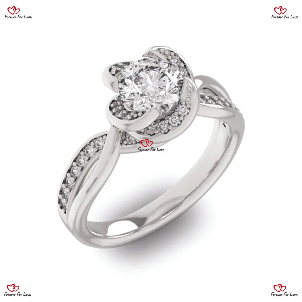 Victorian Splendor Carat ever One Swirl Engagement Ring ever