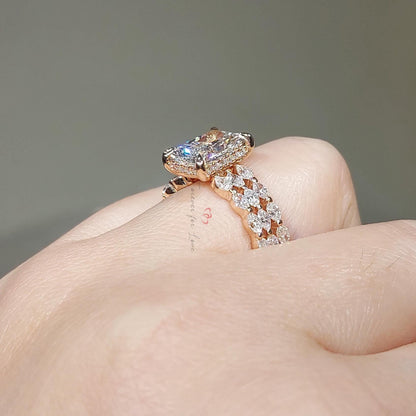 3 Ct Radiant Diamond Eternity Band